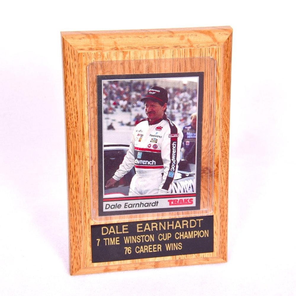 Dale Earnhardt 7 Time Winston Cup Champion 76 Career Wins Traks 1991 Plaque